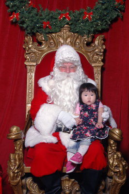 Keera with Santa 2007