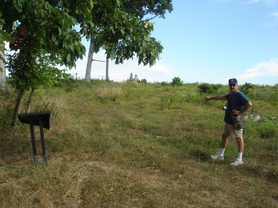 Old trail going up before trees were removed