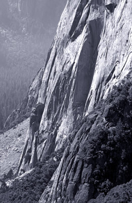 DSC_9075, 10-24-03Rock Wall on YF Trail, flat'n, B & W.jpg