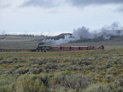 Photographer's train on Hangman's Trestle