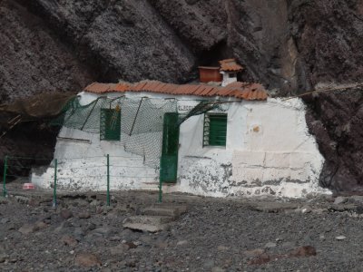 fisherman's hut on the beach