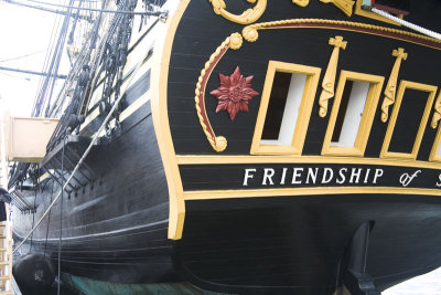 The Friendship out of Salem is an old Square Rigger replica of a...