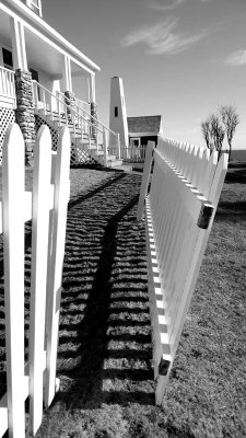 ...a fence that has been re-arranged.