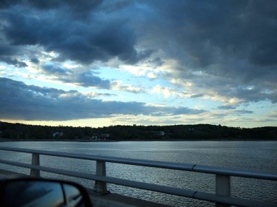 May 6: Crossing the Wiscasset Bridge on the way to...