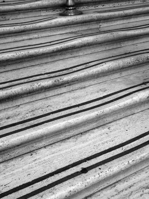 Stone stairs worn by years of feet!