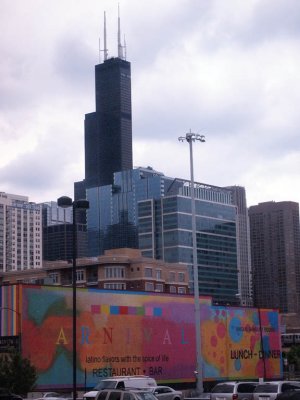 A typical view of the Sears Tower as we leave Chicago.