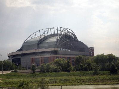 A stadium outside Milwaukee.