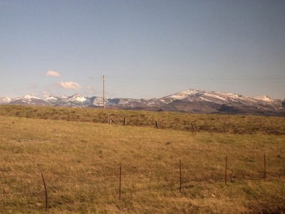 Then our first sighting of the Rockies!