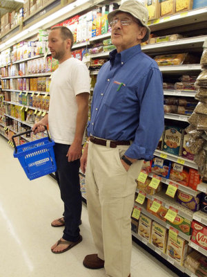 June 5: Ron and Ron at the supermarket.