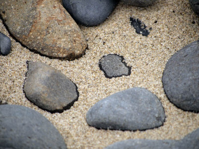 Stones on the beach.
