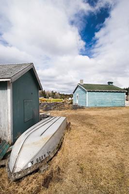 ...right down to the stored boats.