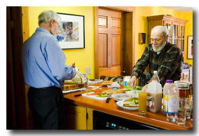 Nov. 15: I go to Edward and Lynne's to learn sign language with Butch.