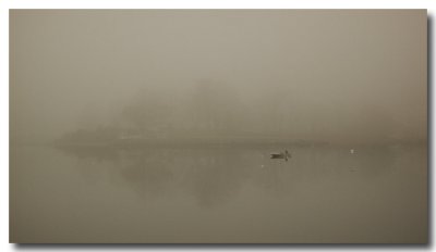 April 2: Fog shrouds Damariscotta