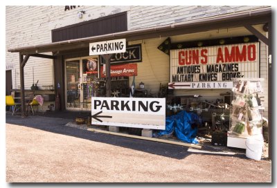 This gun/antique shop is very interesting!