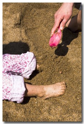 Bury those feet in cool sand!