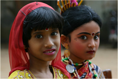 Young schoolgirls-Bubaneshwar