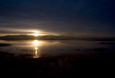 Dawn over Lower Klamath Lake Wild Life Refuge