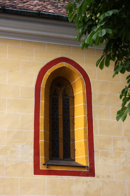 window of fortified church