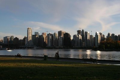 Vancouver skyline from Stanlay Park