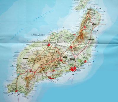 Lanzarote Map;