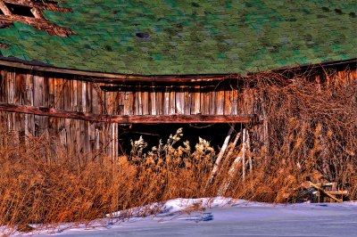 Old Barn On Centerline Road Near Hunters Creek