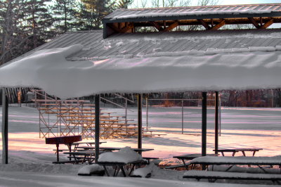 Hamlin Park Shelter Winter