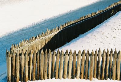 Winter time at Fort Niagara in Color