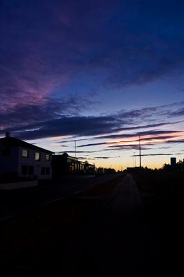 Waiting for the morning bus