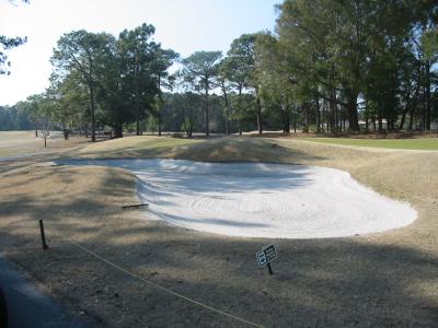 Left greenside bunker (Before)