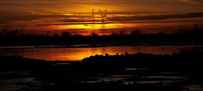 Coucher de soleil sur Montreal-Est_Sunset on Montreal-East