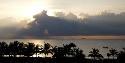 sunrise over the caribbean