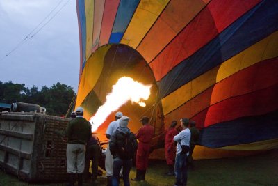 Hot Air Ballon getting ready