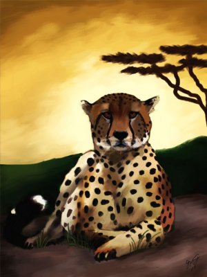 Cheetah Painting v. 2