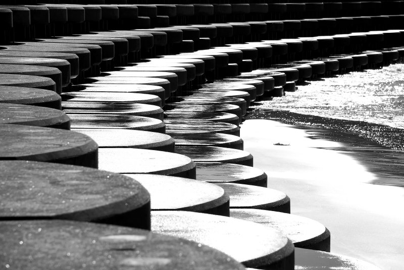 Concrete steps at St. Aubin
