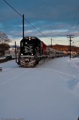 Train 6834 at Danbury, Ct.