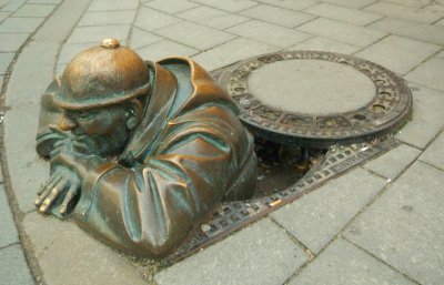 Man in the Manhole - Bratislava