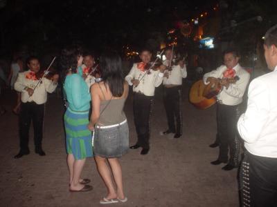 Mariachis in Playa del Carmen.  These were some of the only Mexicans in the entire town.