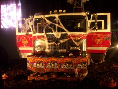 firetruck at Day of Dead, DF Zocalo