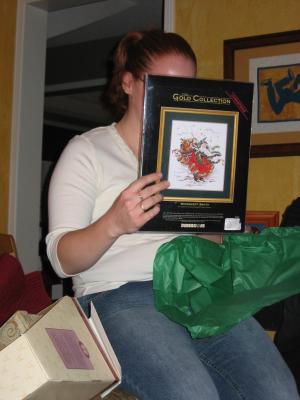 Linda can't wait to study her new Santa kit