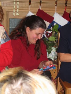 Kathy looks very pleased with herself