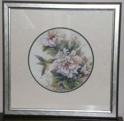 Hibiscus Duo - all finished and framed