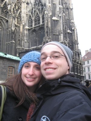 us outside the Cathedral