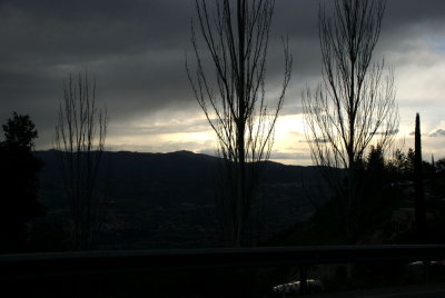 Sunset leaving Montserrat