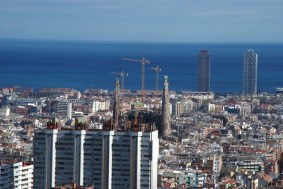 Distant View of the Sagrada Familia