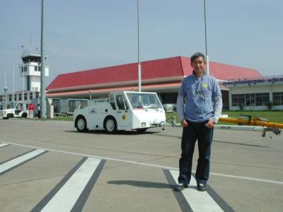 James at the Siem Reap Int'l Airport