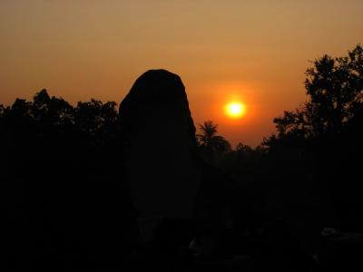 Sunset at Bakong