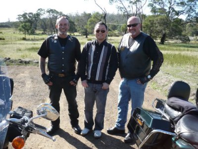 the bikers came to eat oyster