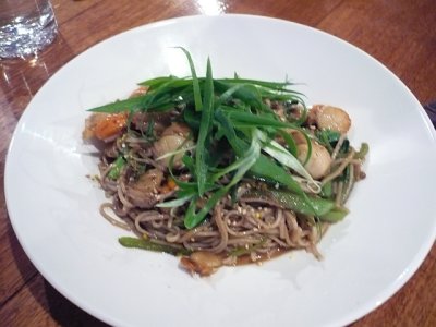 soba with scallop