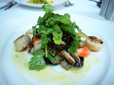 the seafood entree