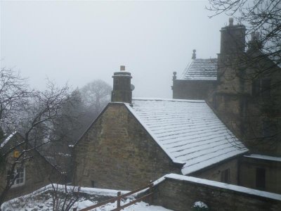 View from our room at the Sleep Lodge, Bakewell 10:07